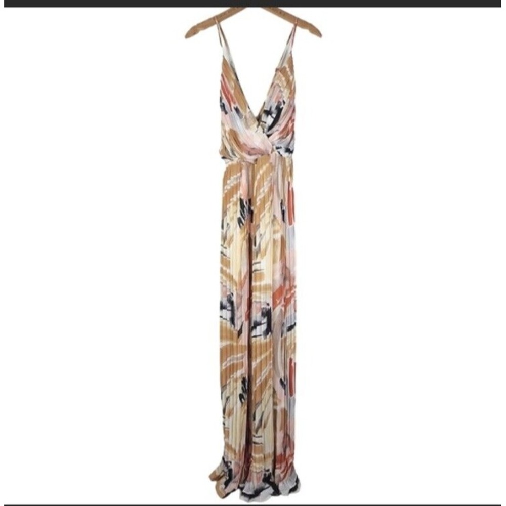 Fashion Nova Rayne Sleeveless Maxi Dress 3X Rust Abstract Print NWT Plus Size - Picture 6 of 14